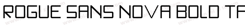 Rogue Sans Nova Bold Talic字体转换